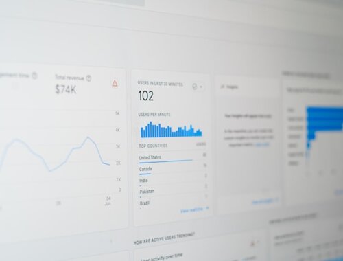 fenêtre google analytics affichant des données