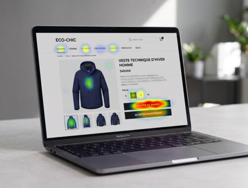 Site e-commerce heatmap