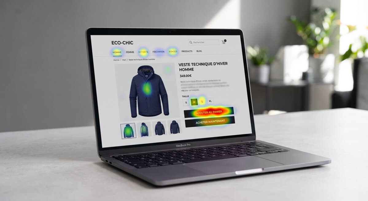 Site e-commerce heatmap