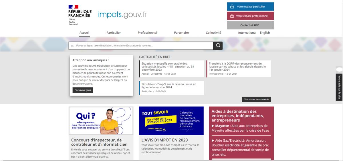 Site impot.gouv