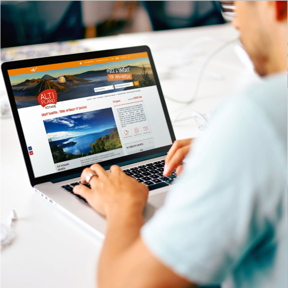 réalisation web pour site internet d'Altiplano Voyage
