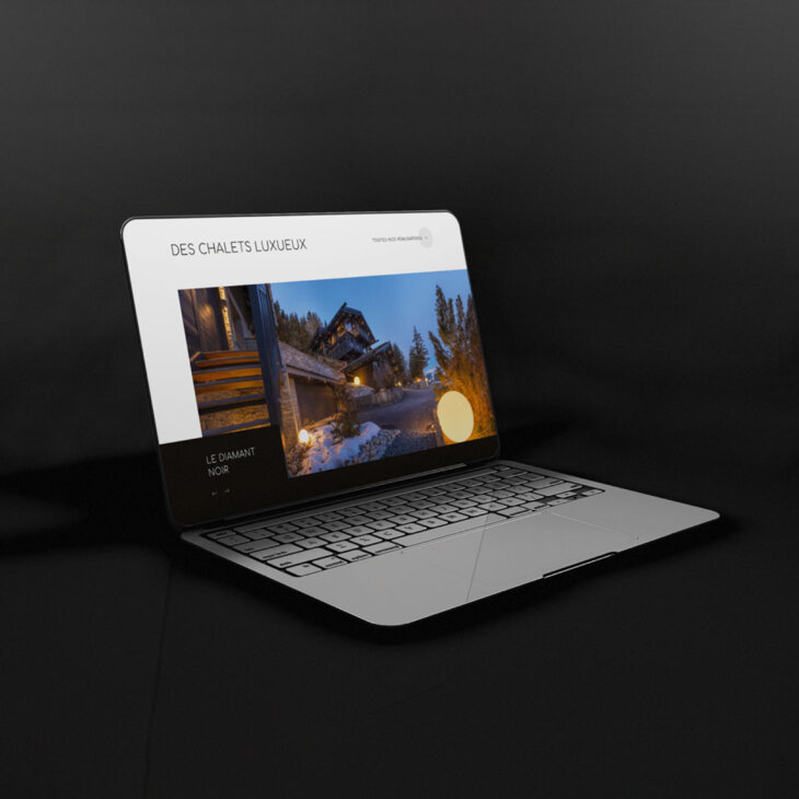 mock up du site internet AD&B sur tablette et ordinateur